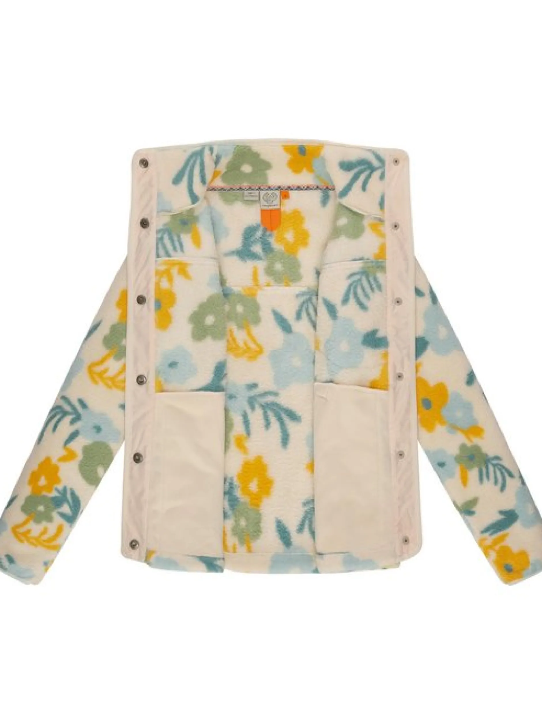 Ragwear Damen Plüschjacke - Appopis Print in beige