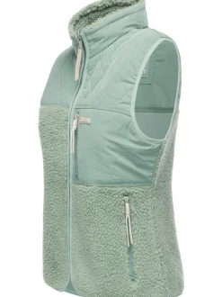 Ragwear Damen Plüschweste - Junkin Bonded in grün