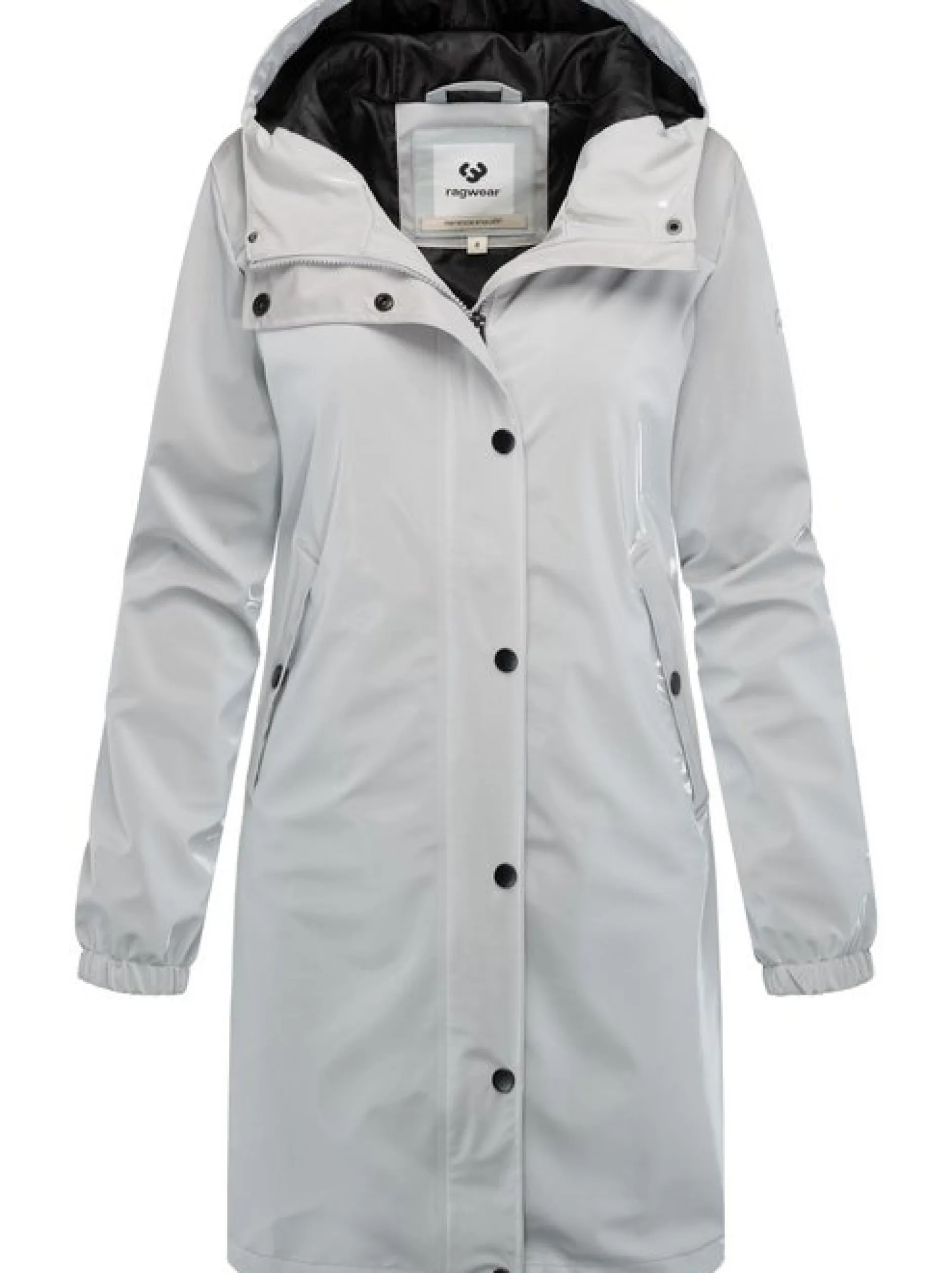 Ragwear Damen Regenmantel - Husty Rainy in hellgrau