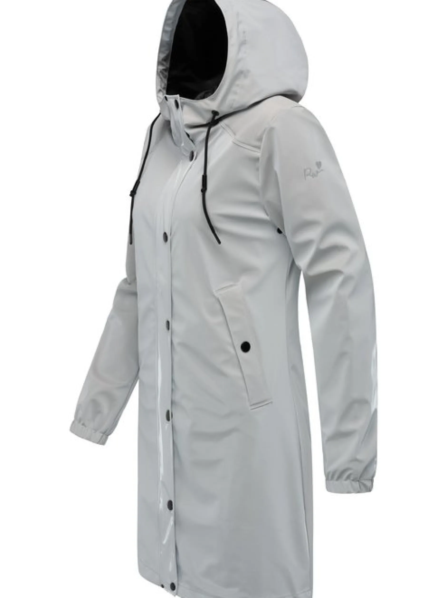 Ragwear Damen Regenmantel - Husty Rainy in hellgrau