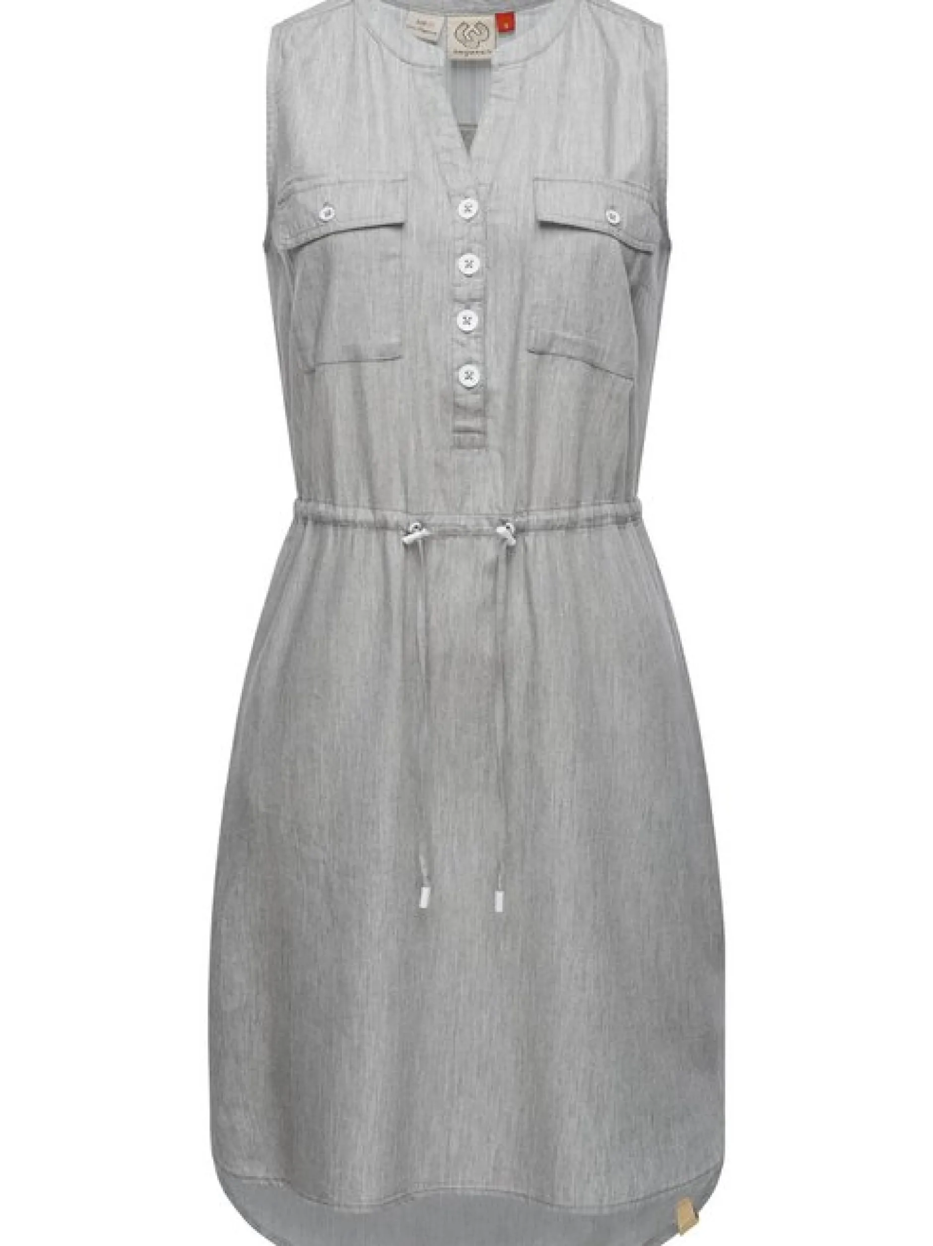 Ragwear Damen Shirtkleid - Roisin Denim in hellgrau