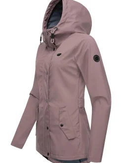 Ragwear Damen Softshelljacke - Margge Shell in altrosa
