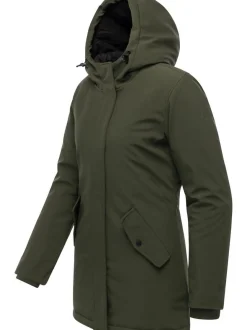 Ragwear Damen Softshellmantel - Navanuti in oliv