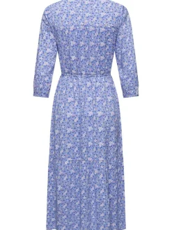 Ragwear Damen Sommerkleid - Meve in blau - Länge: lang