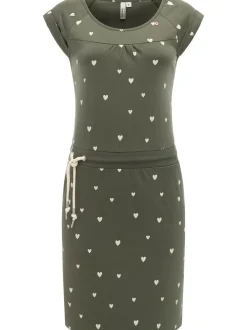 Ragwear Damen Sommerkleid - Penelope Hearts YOUMODO in oliv