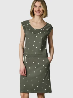 Ragwear Damen Sommerkleid - Penelope Hearts YOUMODO in oliv