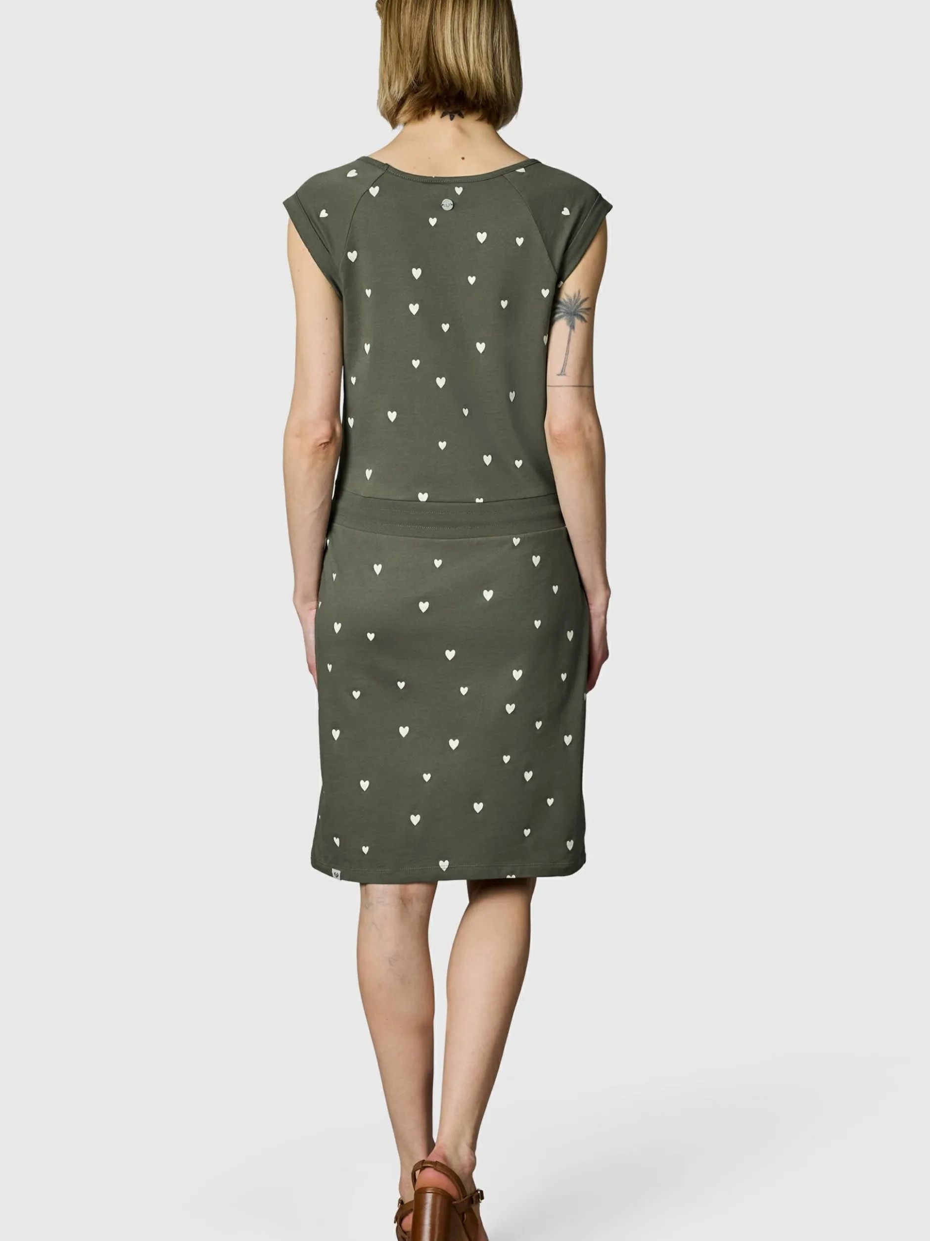 Ragwear Damen Sommerkleid - Penelope Hearts YOUMODO in oliv