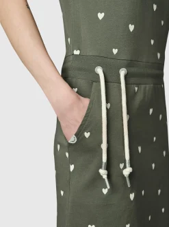 Ragwear Damen Sommerkleid - Penelope Hearts YOUMODO in oliv