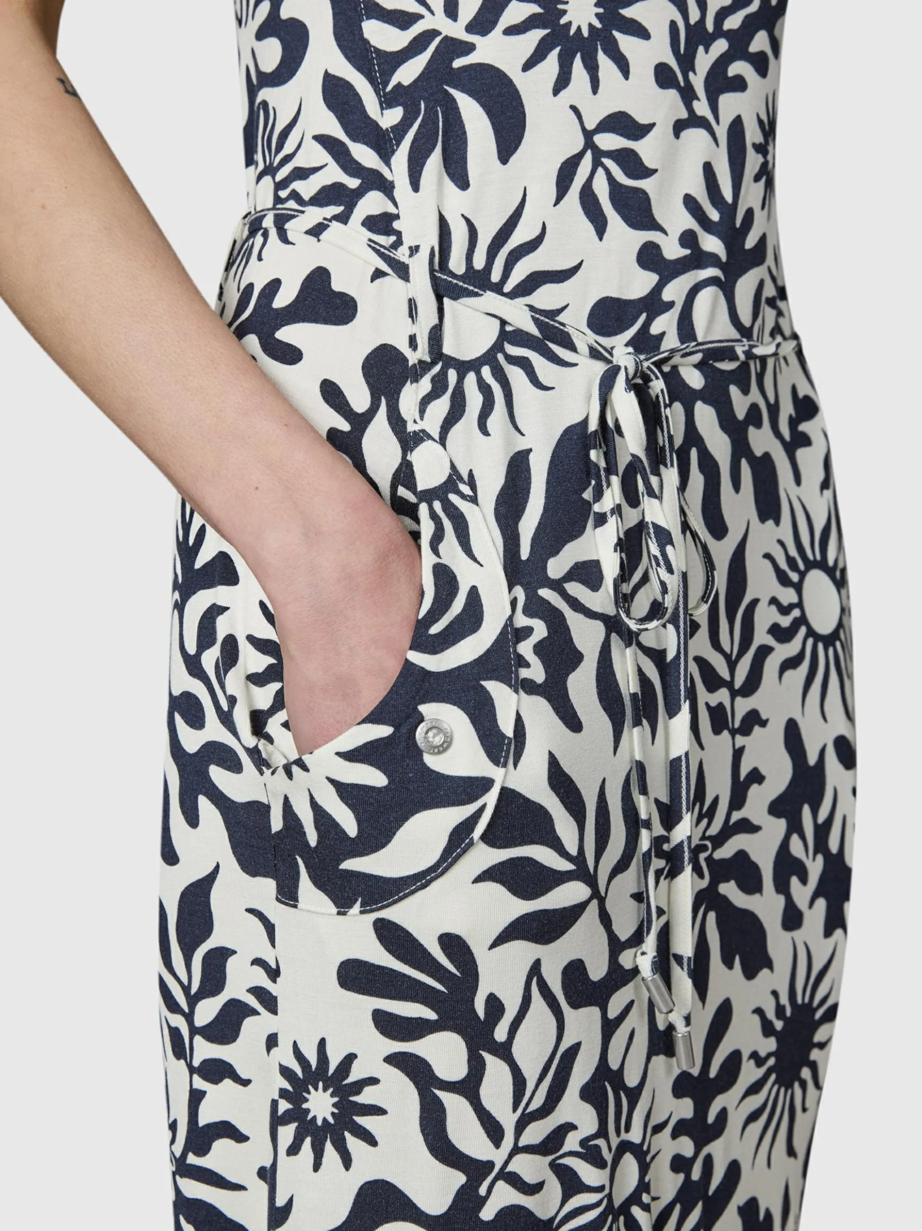 Ragwear Damen Sommerkleid - Taggien Print in blau