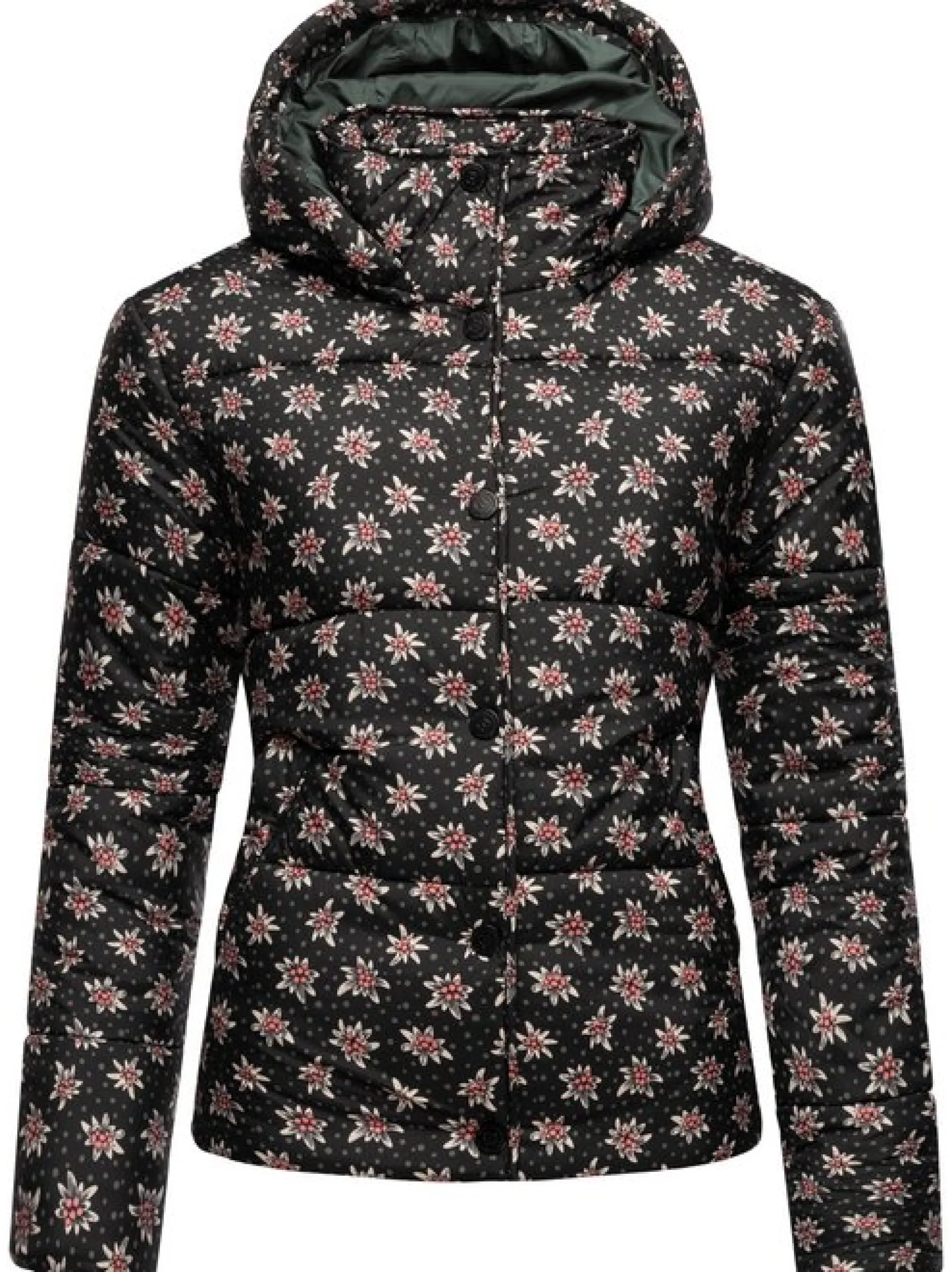 Ragwear Damen Steppjacke - Relive Remake in schwarz