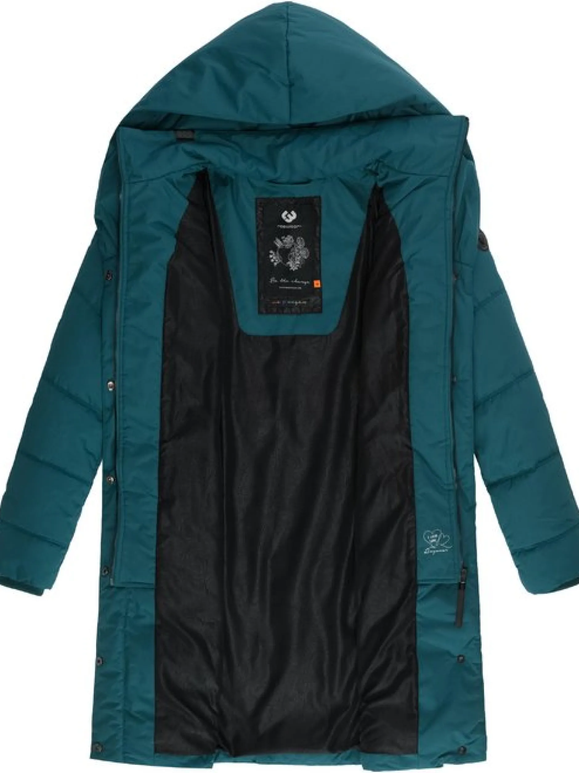 Ragwear Damen Steppmantel - Natalka in grün