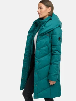 Ragwear Damen Steppmantel - Natalka in grün