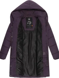 Ragwear Damen Steppmantel - Natalka in lila