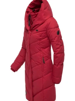 Ragwear Damen Steppmantel - Natalka in rot