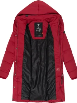 Ragwear Damen Steppmantel - Natalka in rot