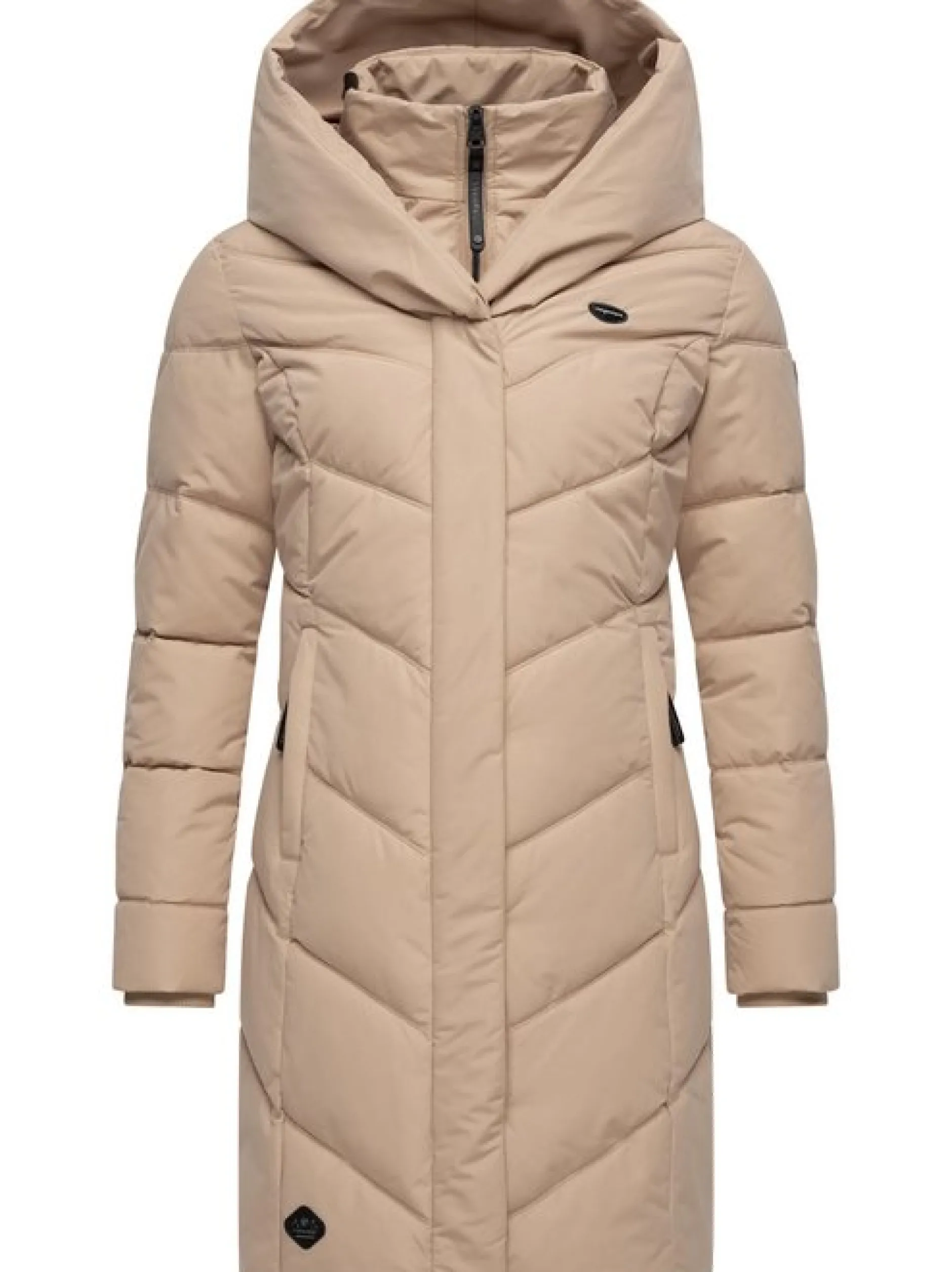 Ragwear Damen Steppmantel - Natalka in taupe