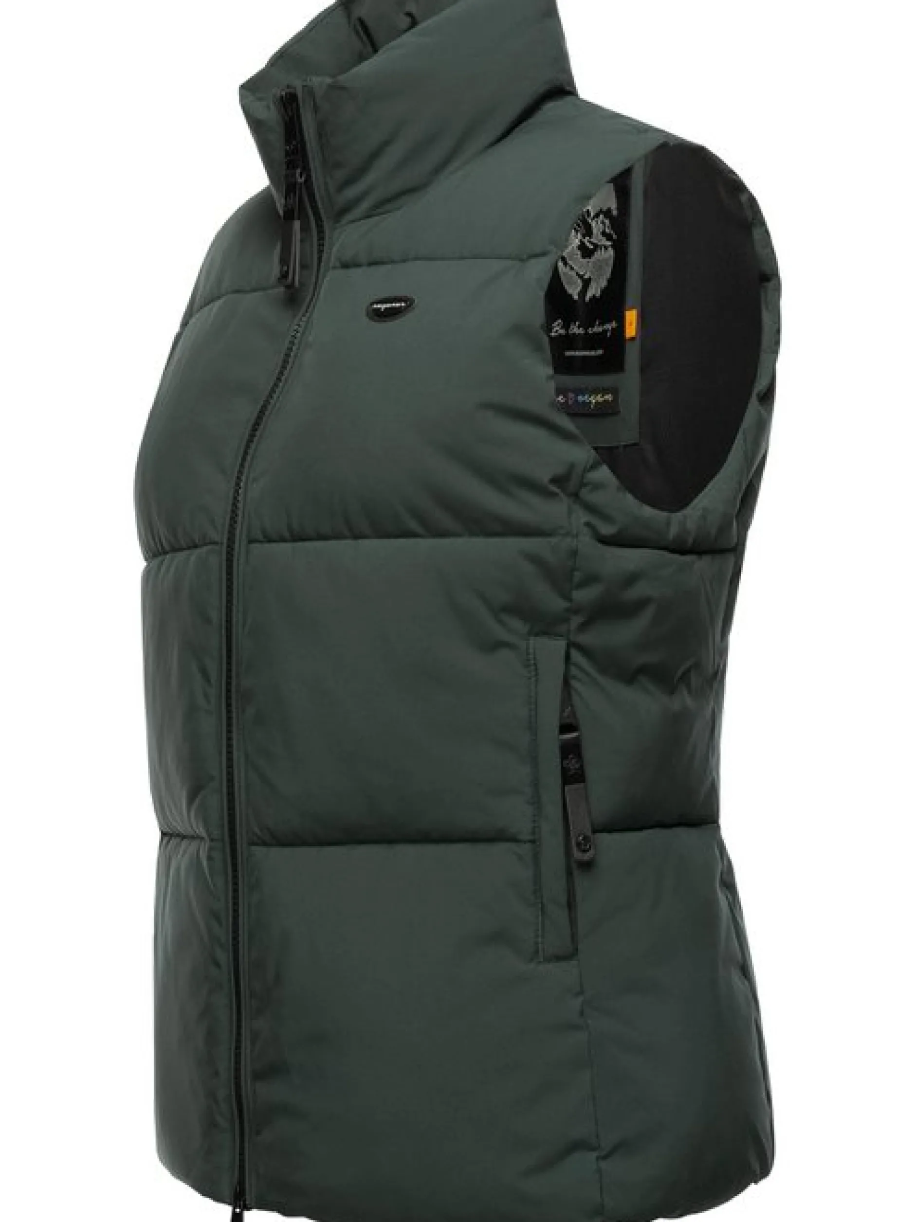 Ragwear Damen Steppweste - Ailish in grün