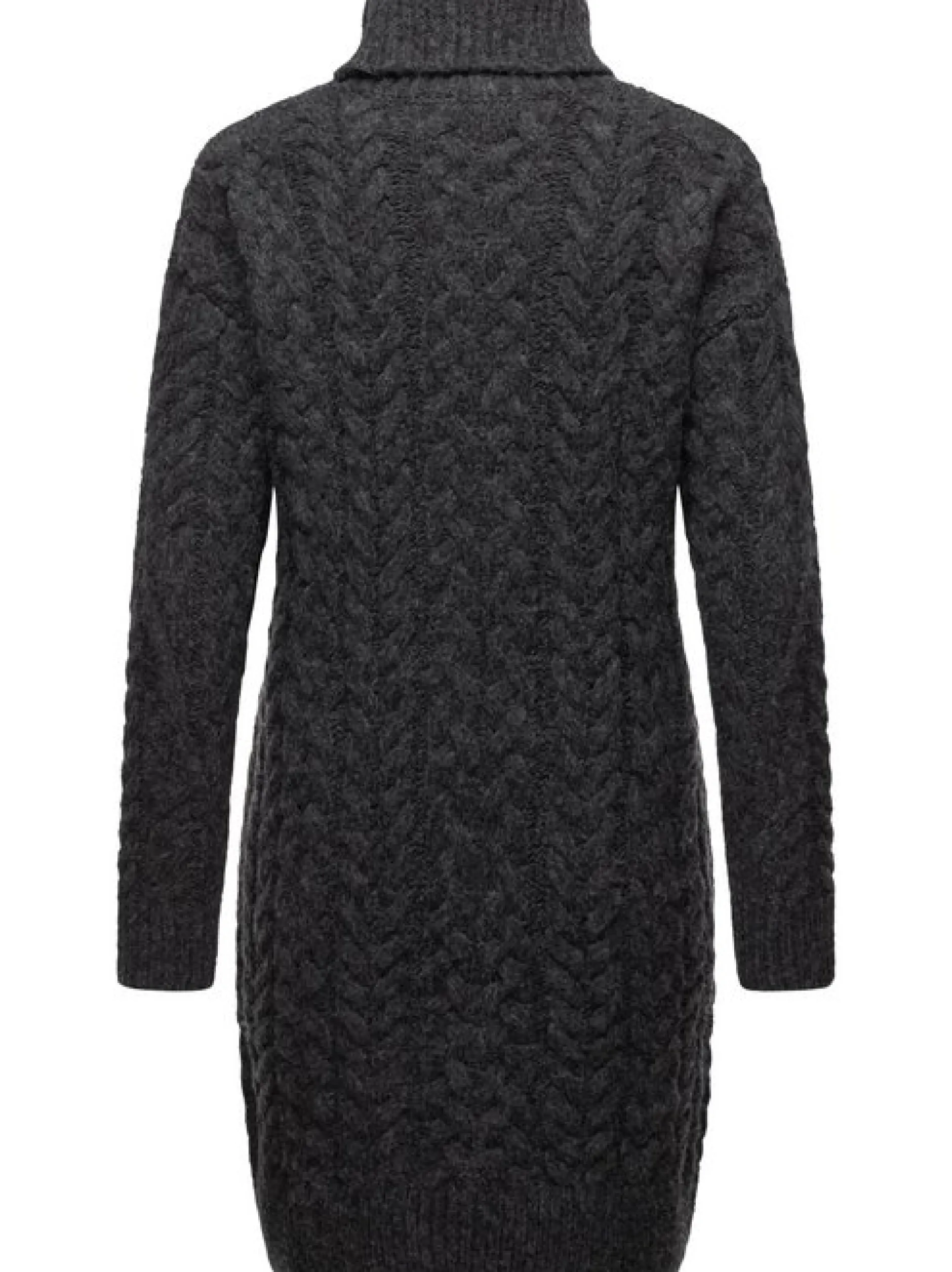 Ragwear Damen Strickkleid - Janna in grau - Länge: kurz