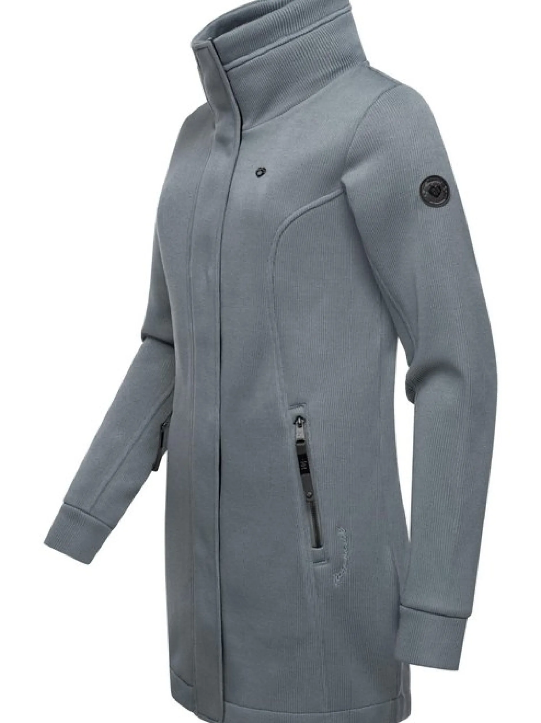 Ragwear Damen Sweatjacke - Letrice Bonded in grau