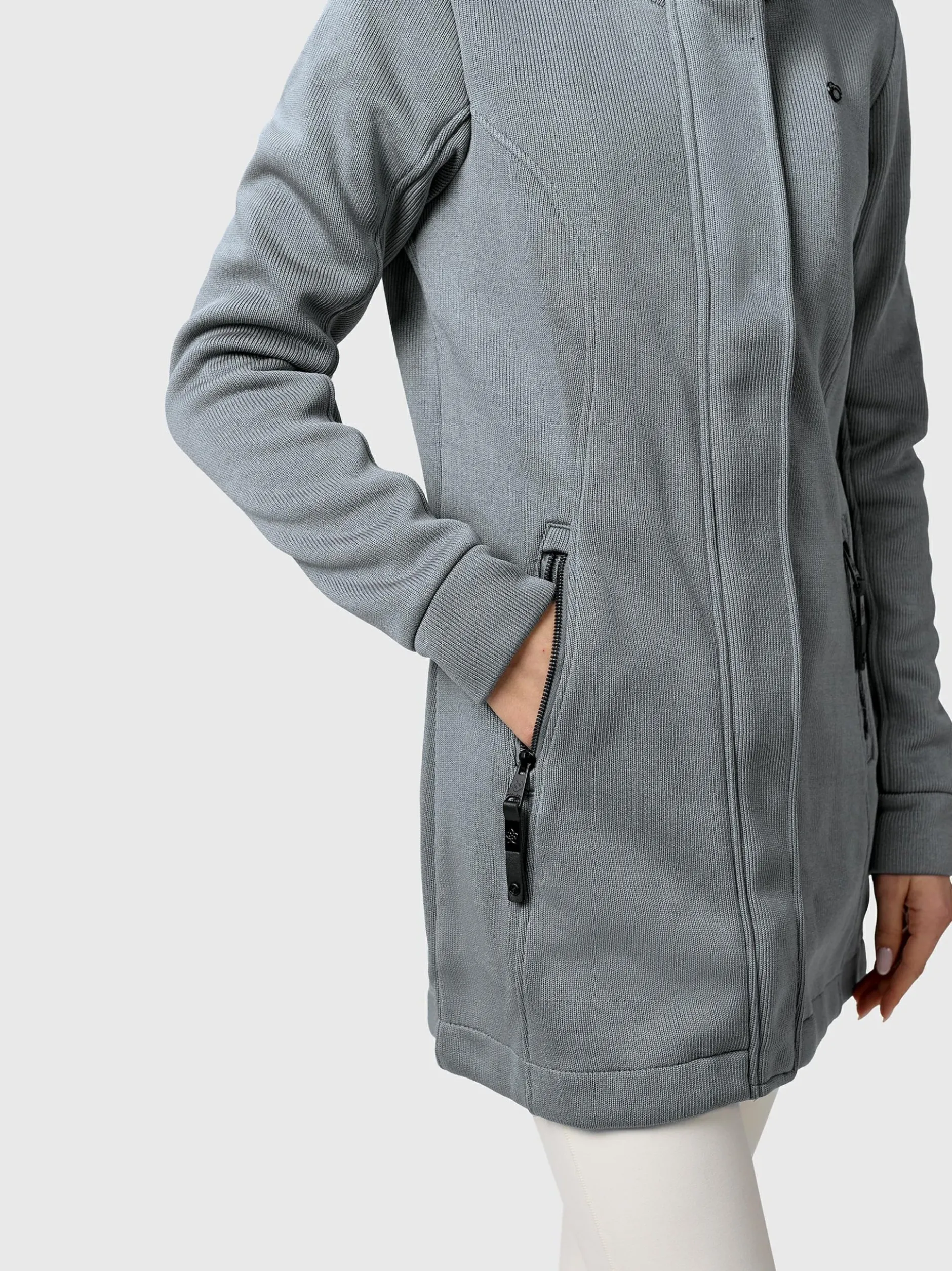 Ragwear Damen Sweatjacke - Letrice Bonded in grau