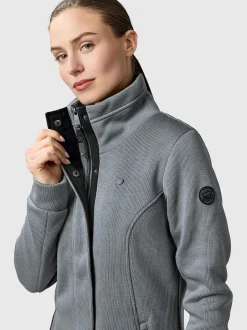 Ragwear Damen Sweatjacke - Letrice Bonded in grau
