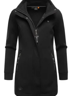 Ragwear Damen Sweatjacke - Letrice Bonded in schwarz