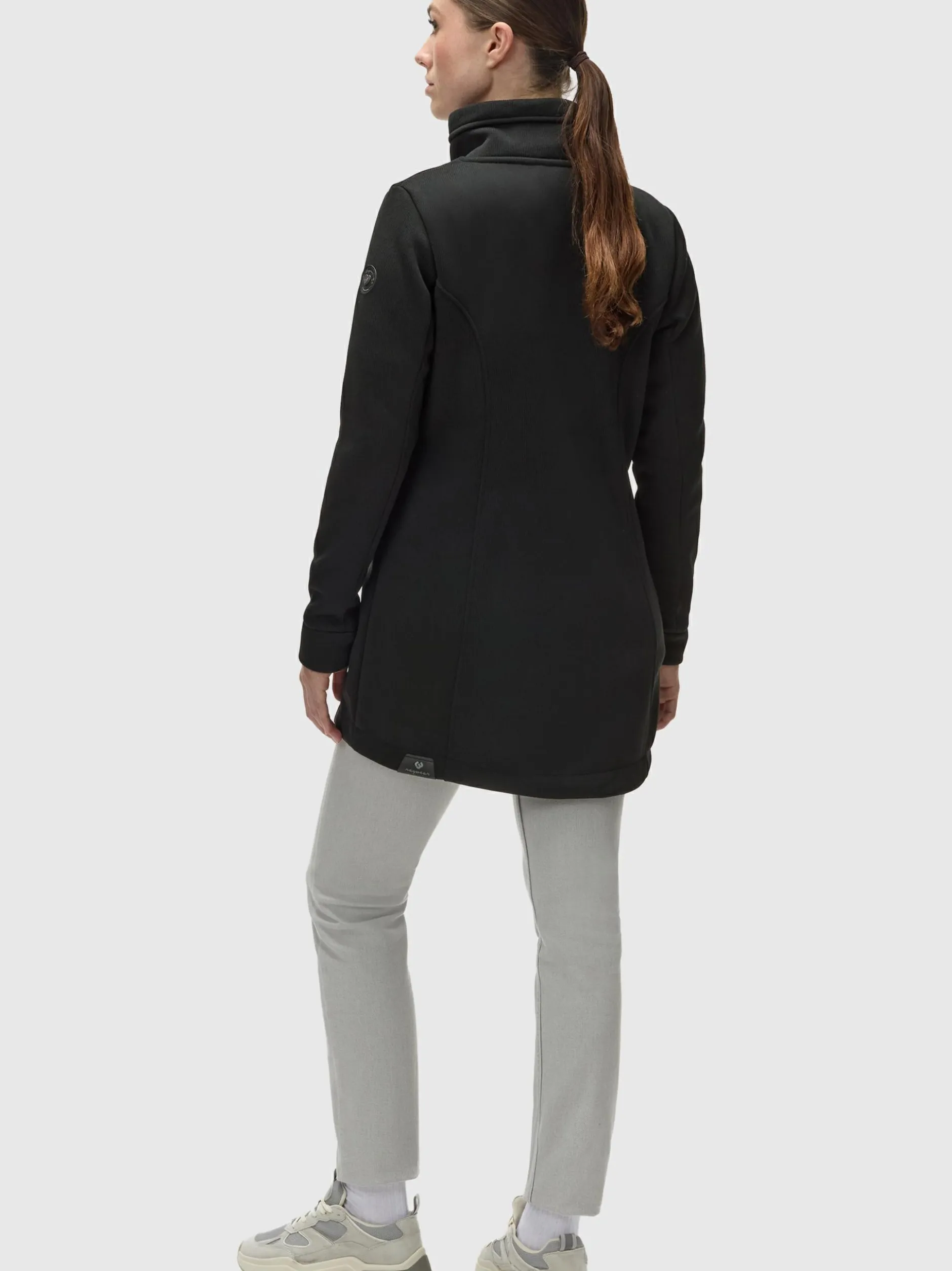 Ragwear Damen Sweatjacke - Letrice Bonded in schwarz