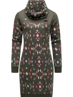 Ragwear Damen Sweatkleid - Chlloe Aztec YOUMODO in oliv