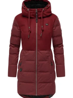 Ragwear Damen Winterjacke - Ashani Block Intl. in bordeaux