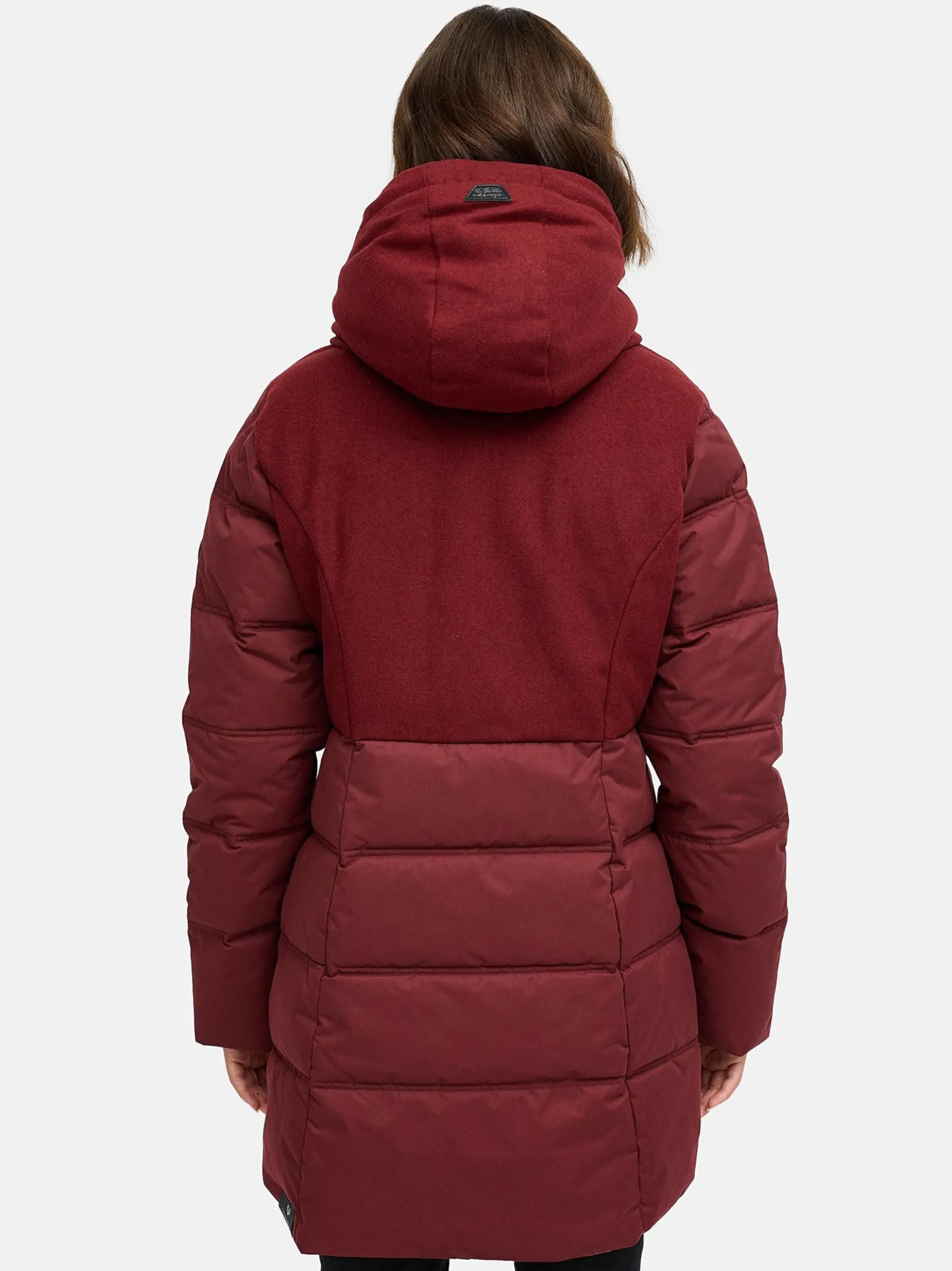Ragwear Damen Winterjacke - Ashani Block Intl. in bordeaux