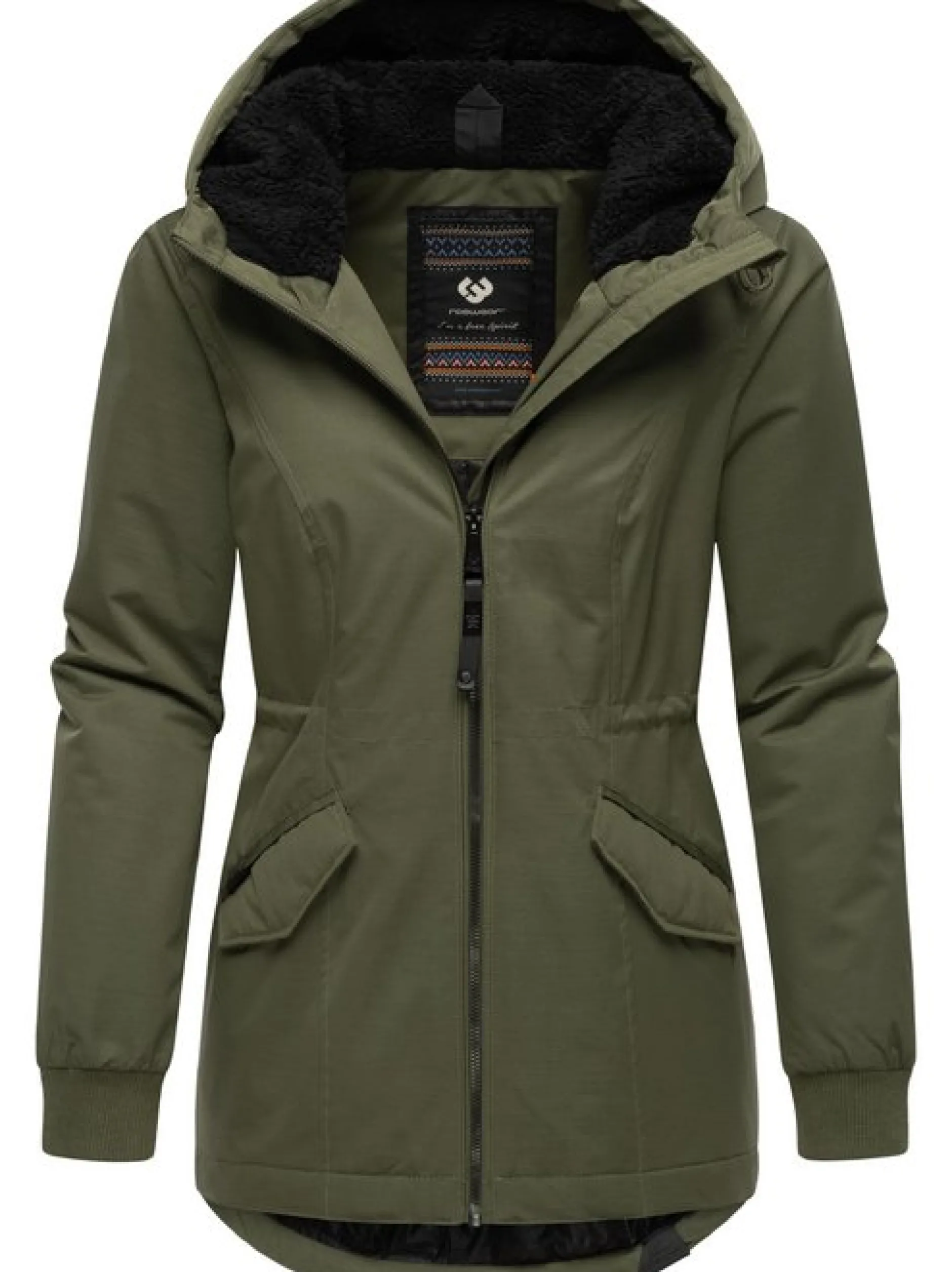 Ragwear Damen Winterjacke - Dowey Warm Rain in oliv