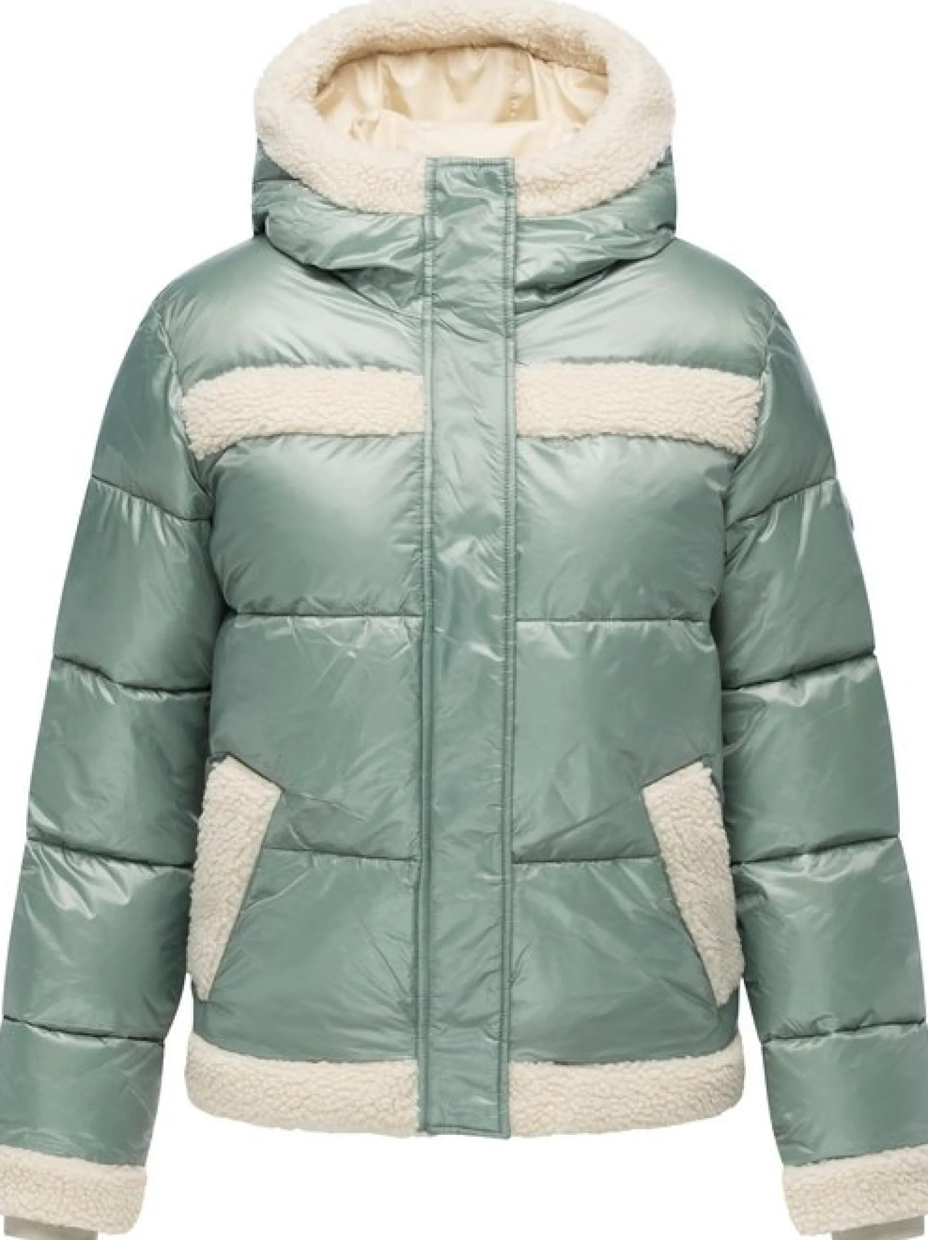 Ragwear Damen Winterjacke - Editah Shiny YOUMODO in schilf