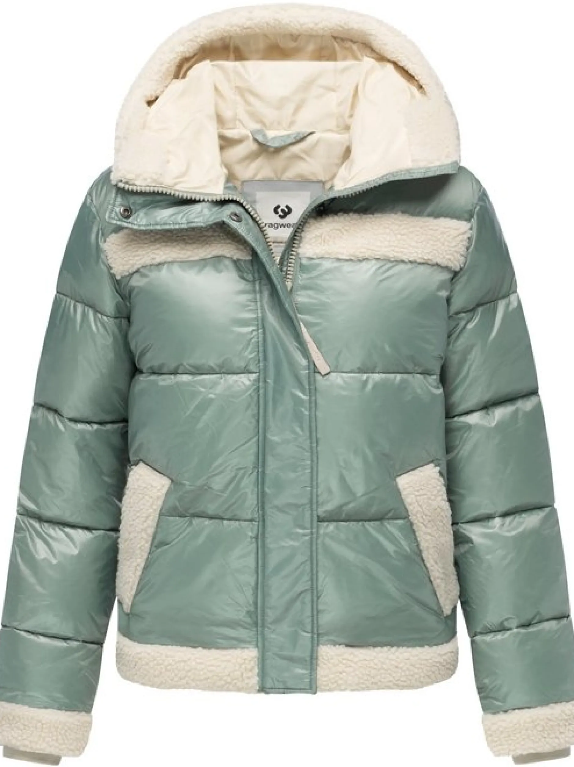 Ragwear Damen Winterjacke - Editah Shiny YOUMODO in schilf