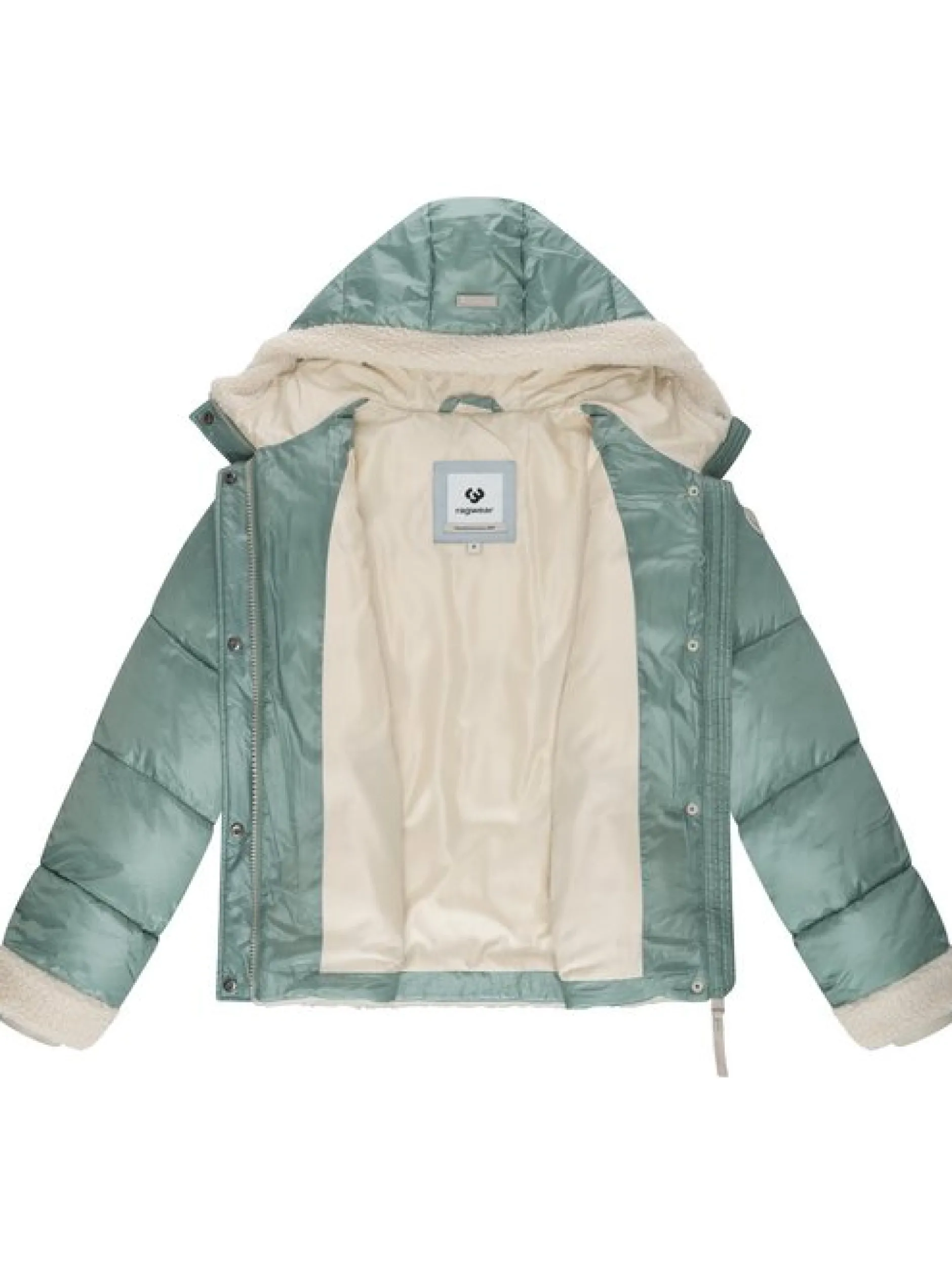 Ragwear Damen Winterjacke - Editah Shiny YOUMODO in schilf