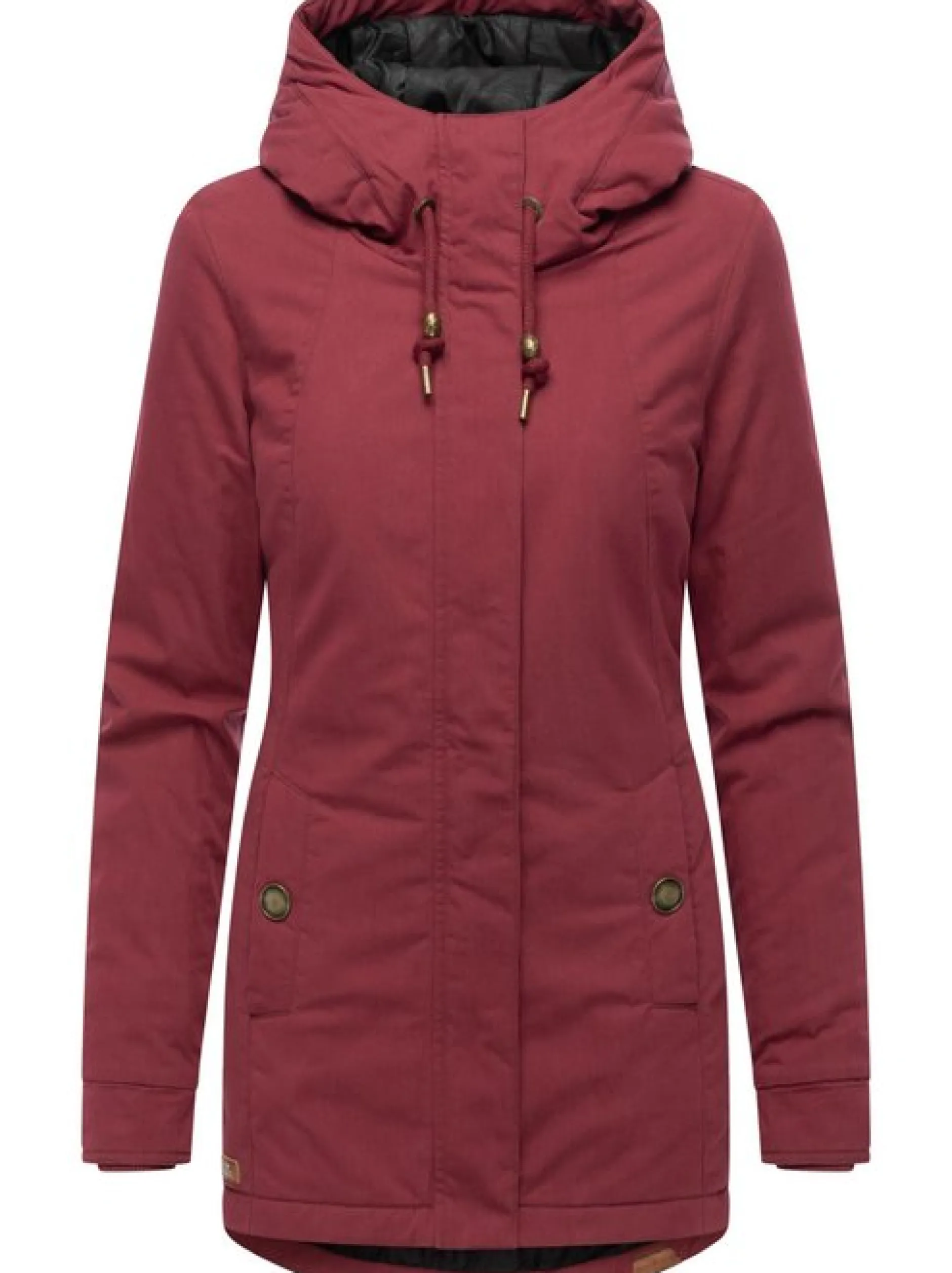 Ragwear Damen Winterjacke - Monadena Parka YOUMODO in bordeaux