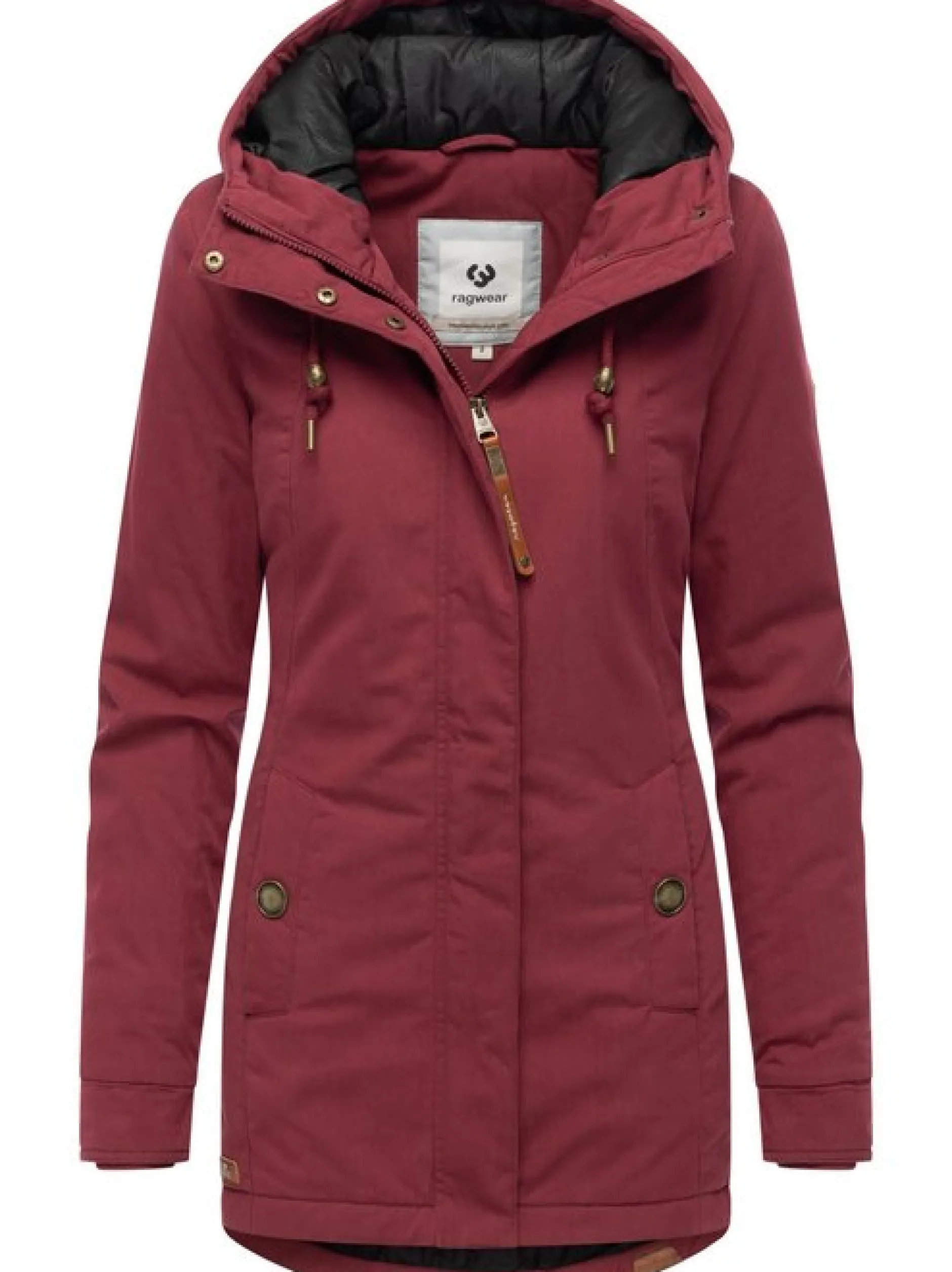 Ragwear Damen Winterjacke - Monadena Parka YOUMODO in bordeaux