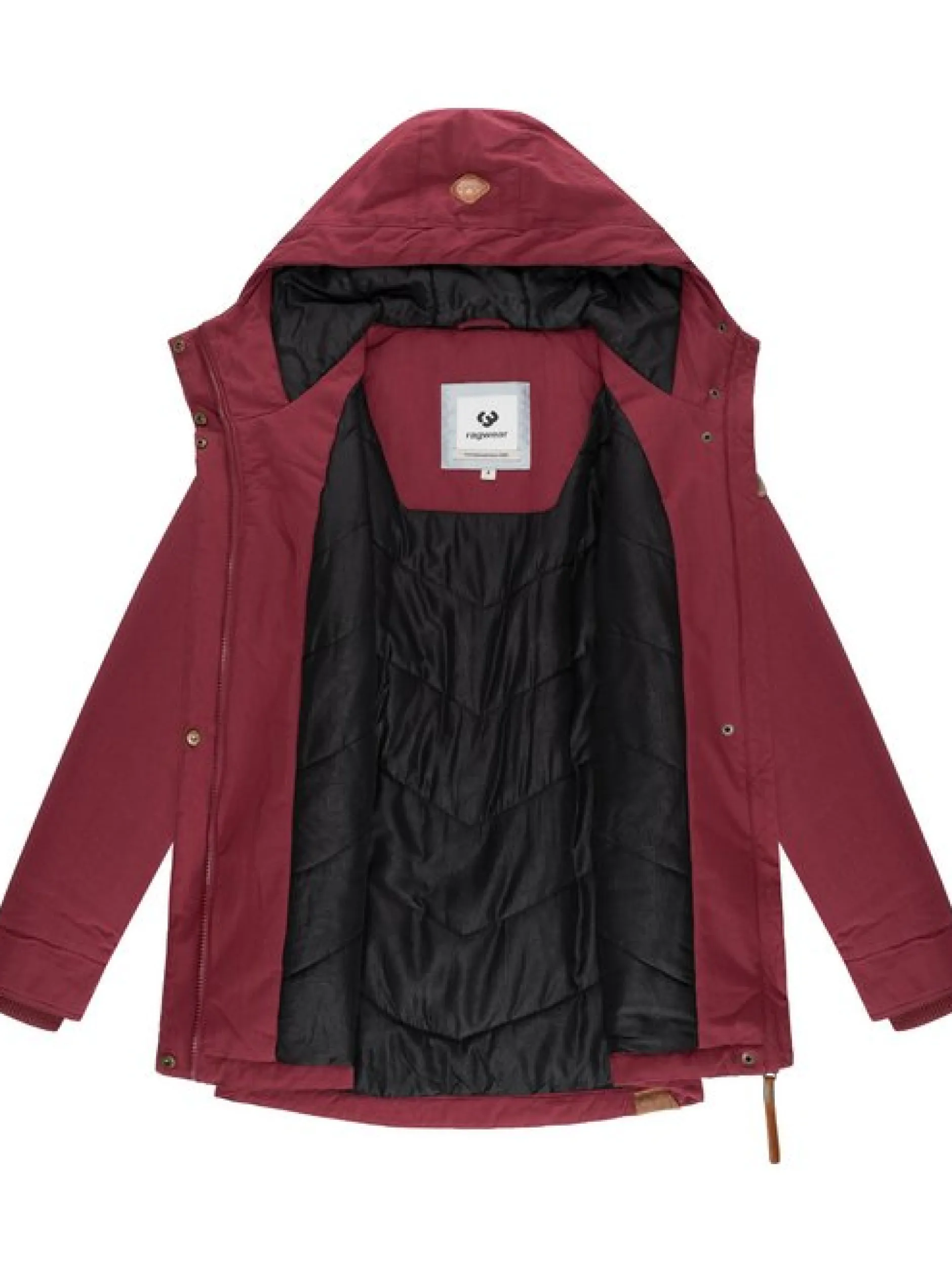 Ragwear Damen Winterjacke - Monadena Parka YOUMODO in bordeaux