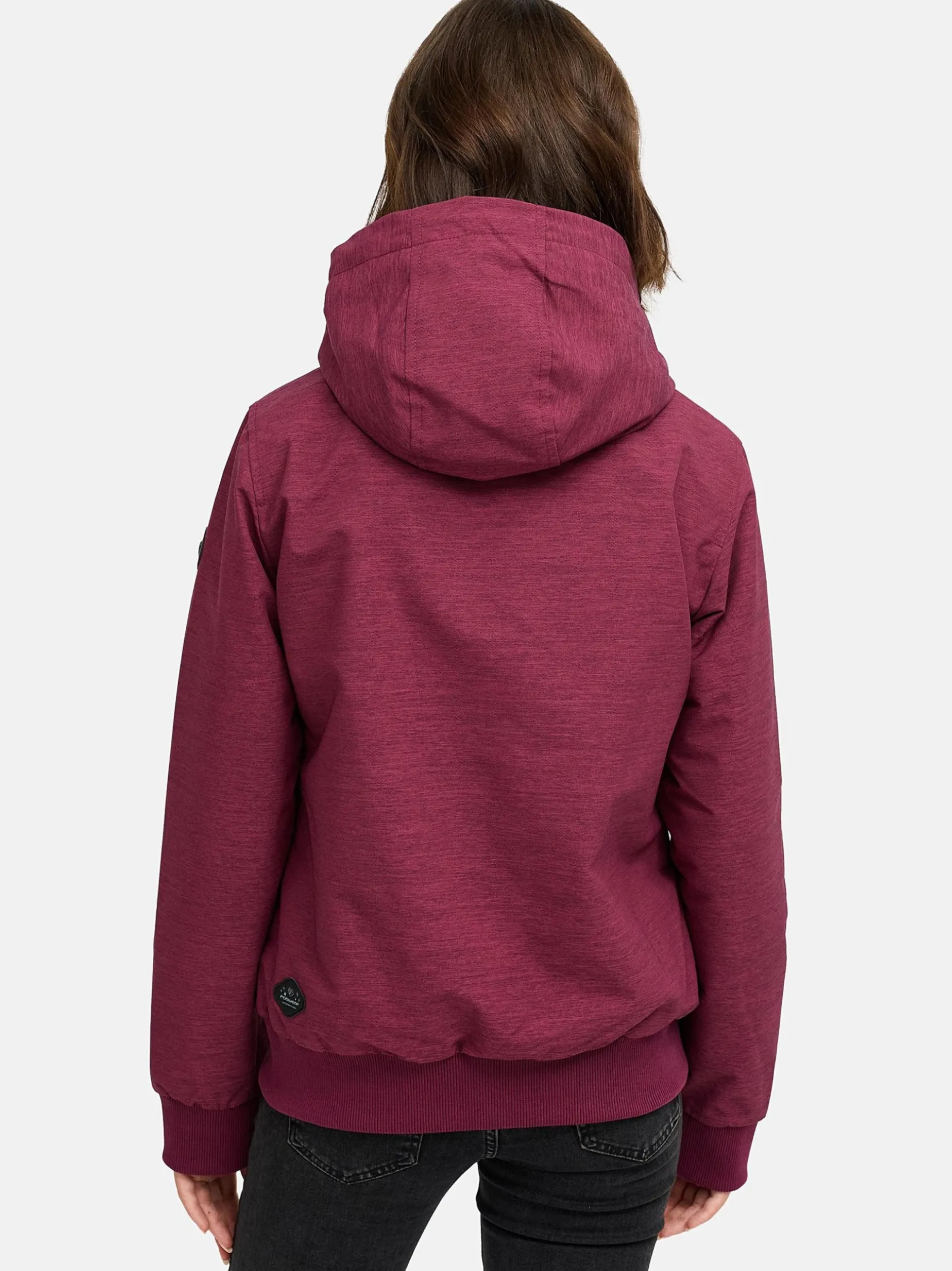 Ragwear Damen Winterjacke - Nuggie Melange in bordeaux