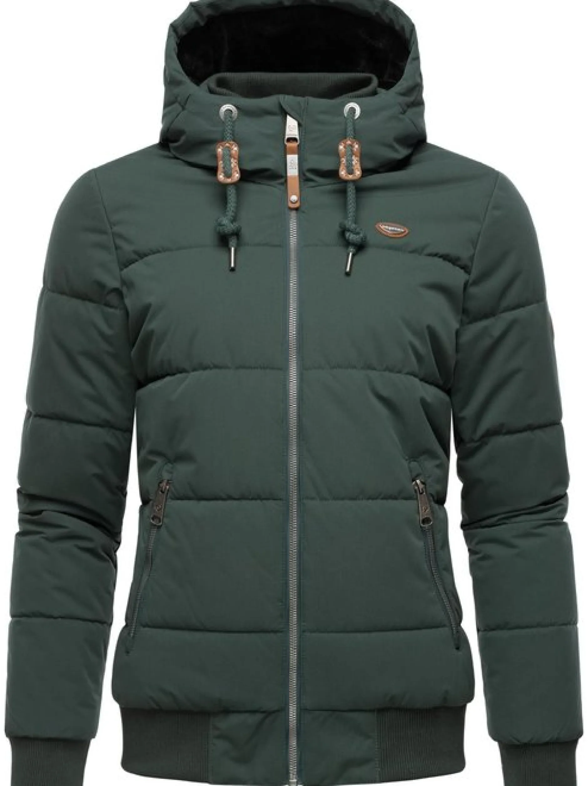 Ragwear Damen Winterjacke - Nuggys Solid in grün