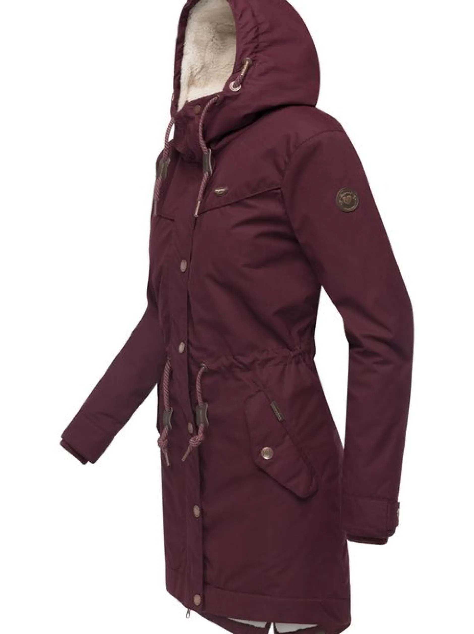 Ragwear Damen Winterjacke - YM-Canny in bordeaux