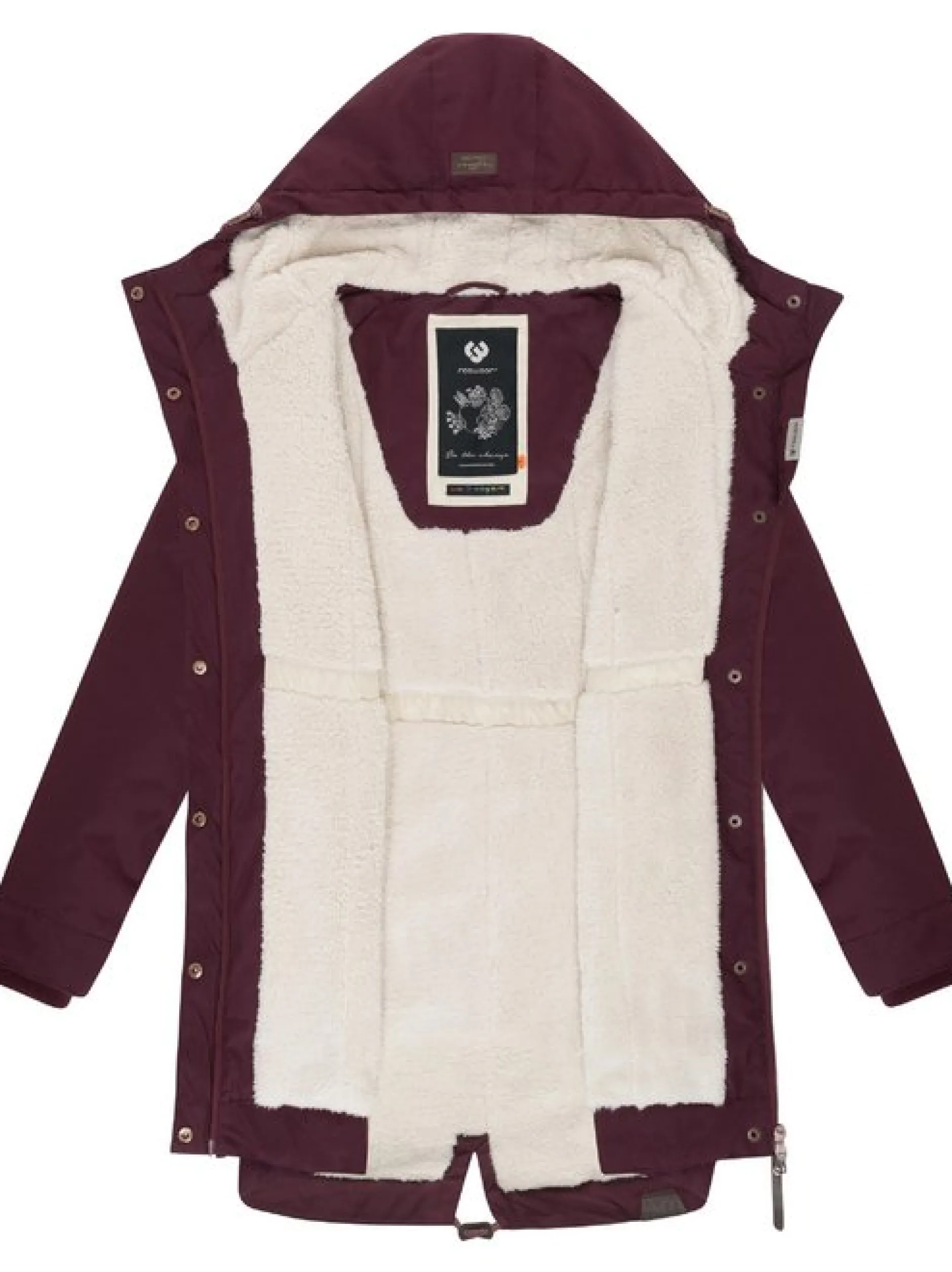 Ragwear Damen Winterjacke - YM-Canny in bordeaux