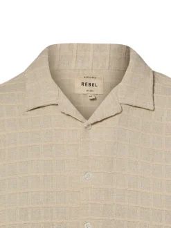 Redefined Rebel Herren Kurzarmhemd - RRCorey in sand