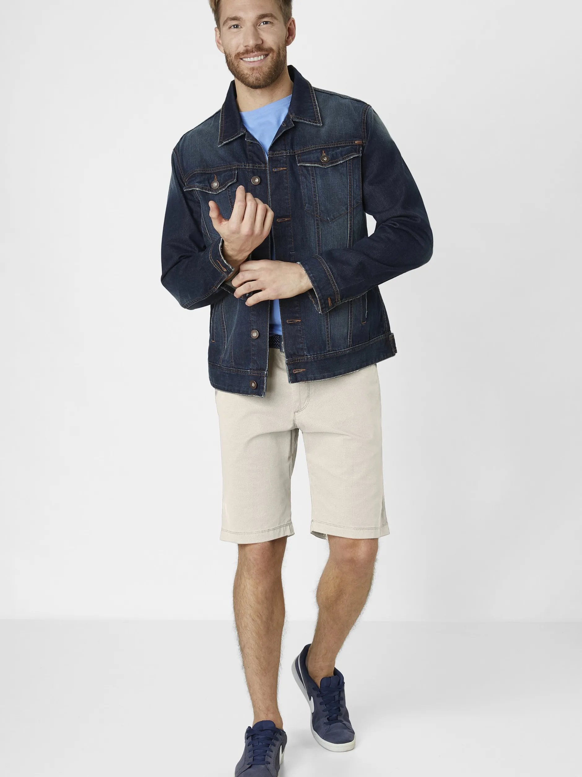Redpoint Herren Bermuda - Surrey Comfort Fit in kitt