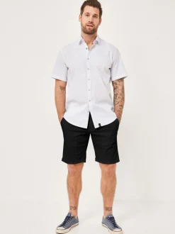 Redpoint Herren Bermuda - Surrey Slim Fit in schwarz