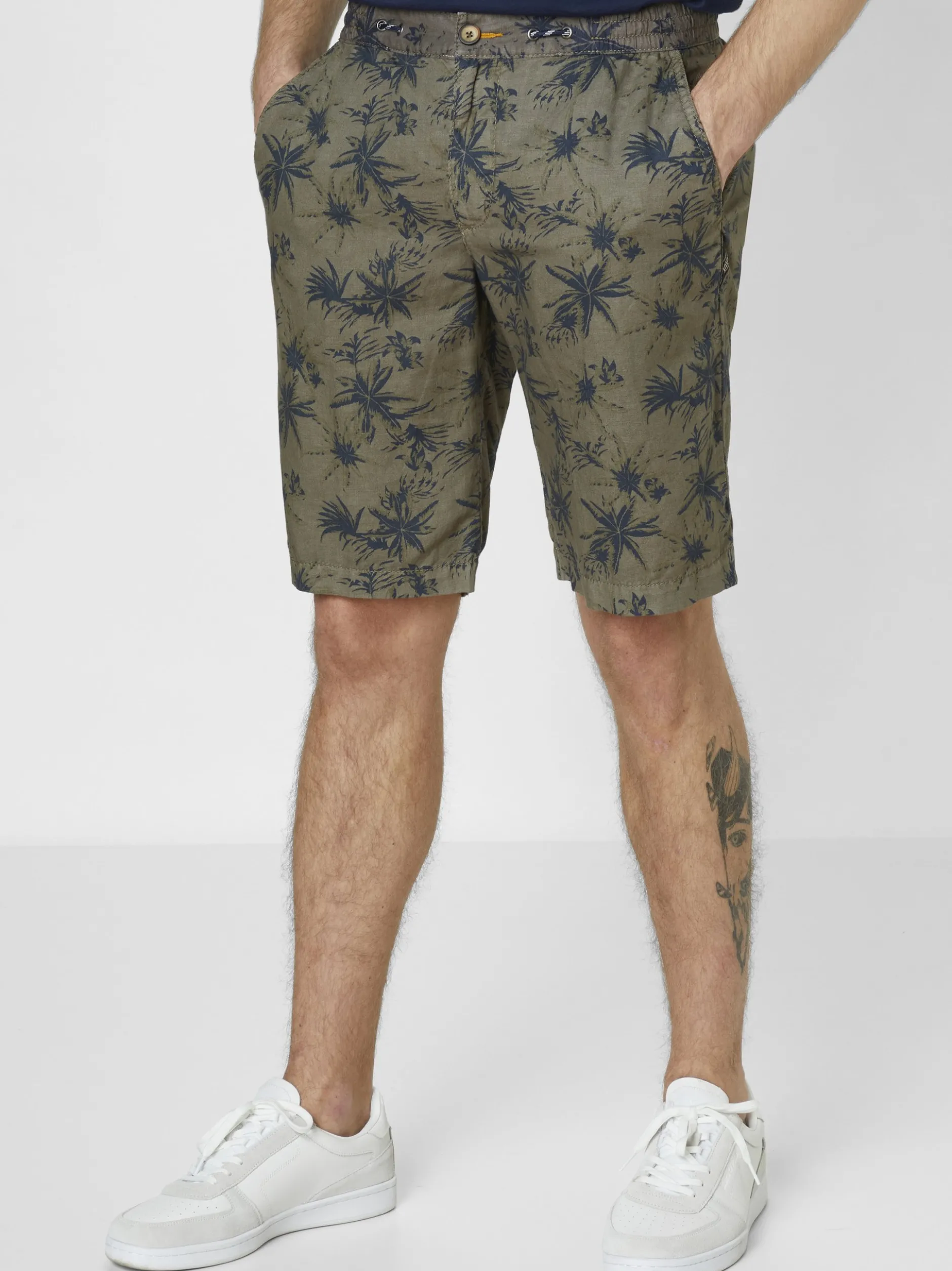Redpoint Herren Bermuda - WHITBY Comfort Fit in oliv