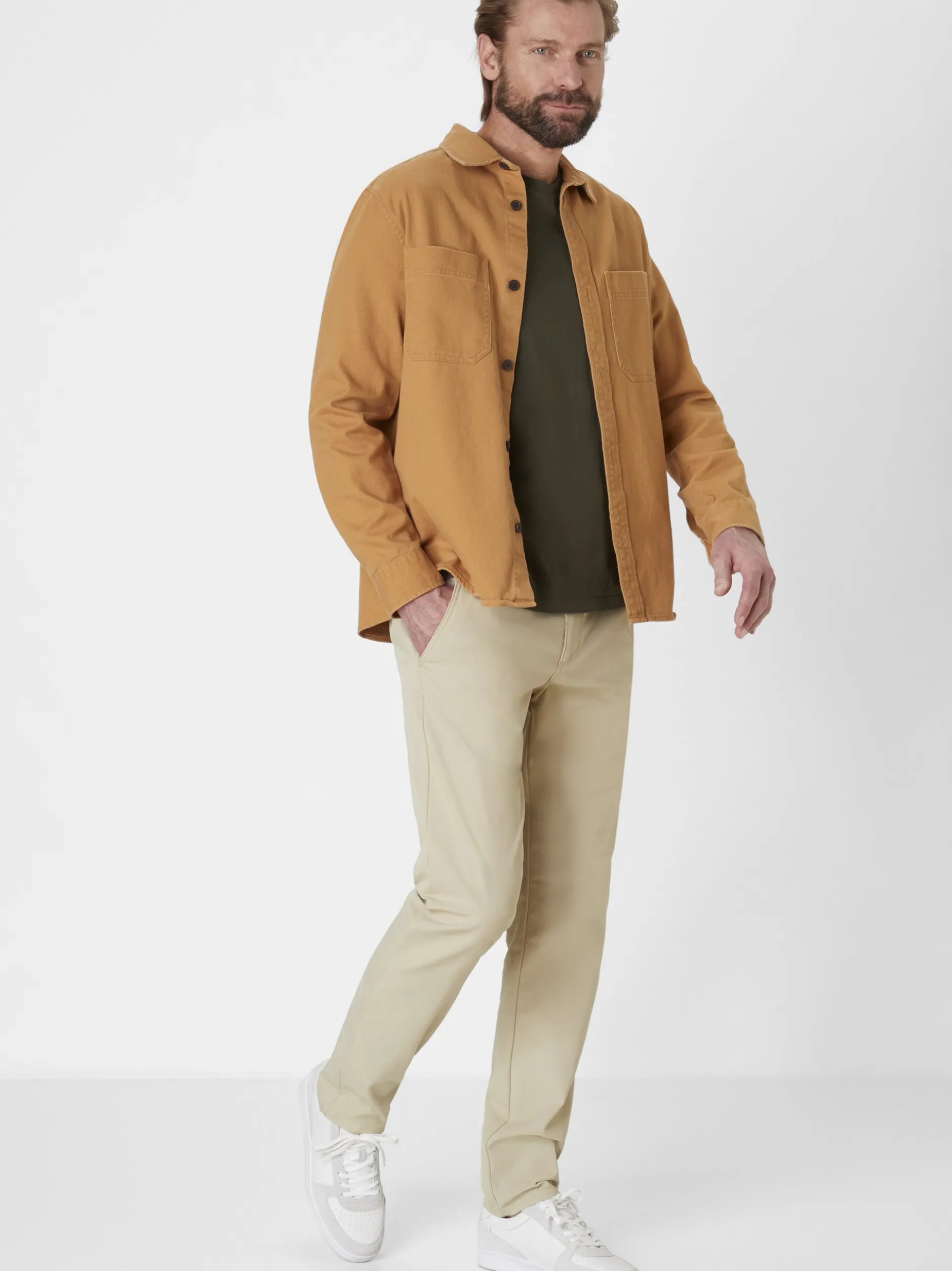 Redpoint Herren Chino - HAMILTON schmal in beige