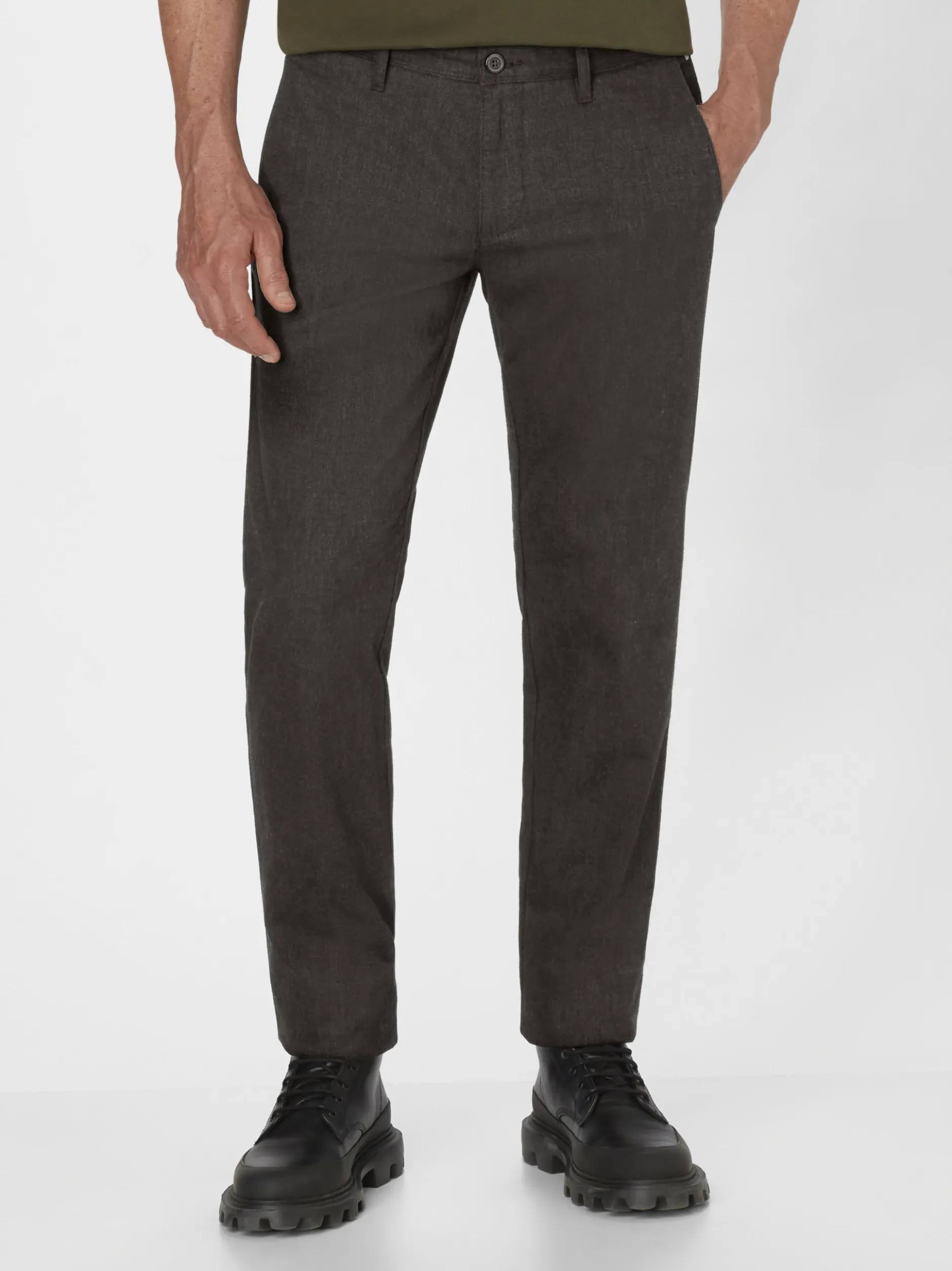 Redpoint Herren Chino - Jasper Slim Fit in grau