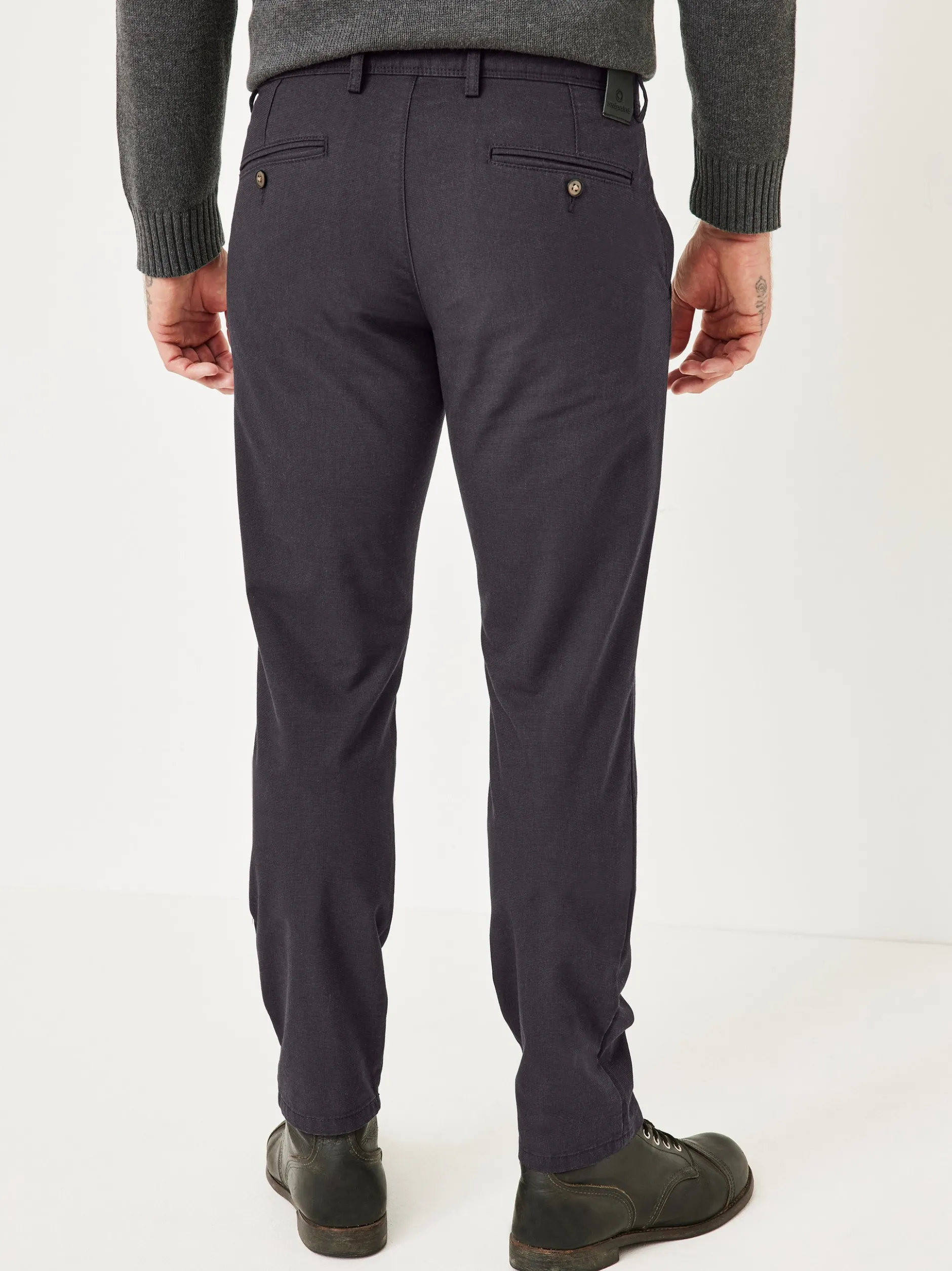 Redpoint Herren Chino - Jasper Straight Fit in anthrazit