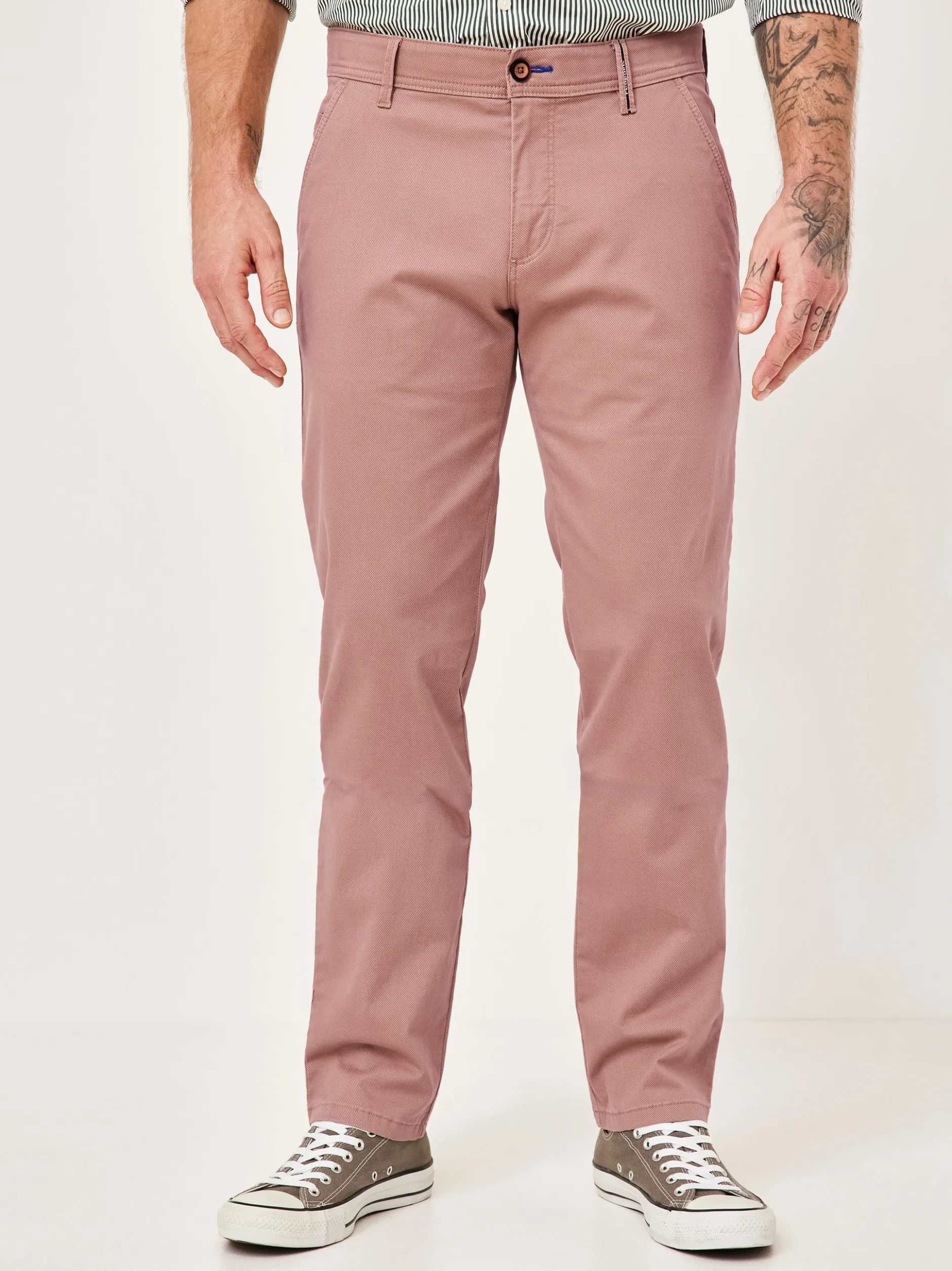 Redpoint Herren Chino - ODESSA Straight Fit in rosa