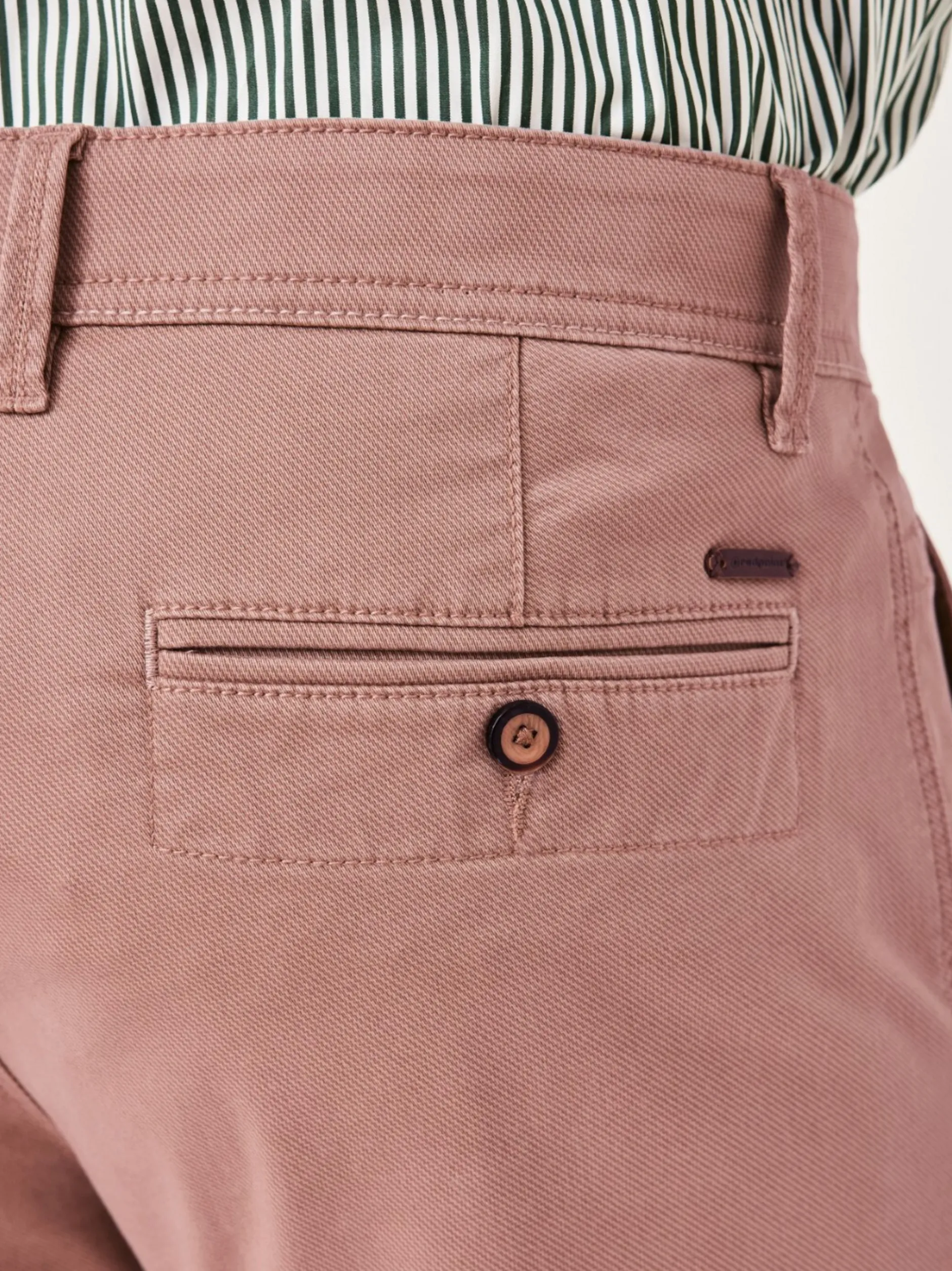Redpoint Herren Chino - ODESSA Straight Fit in rosa